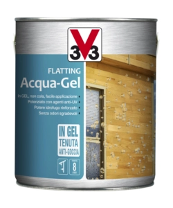 FLATTING ACQUA-GEL - NOCE SCURO - 2,5 LITRI